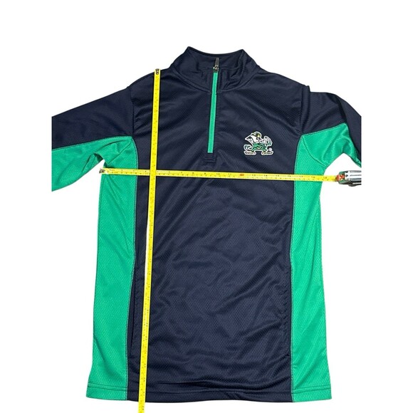 Norte Dame Long Sleeve Navy Green Men’s Small Champion elite College Football - Picture 6 of 9